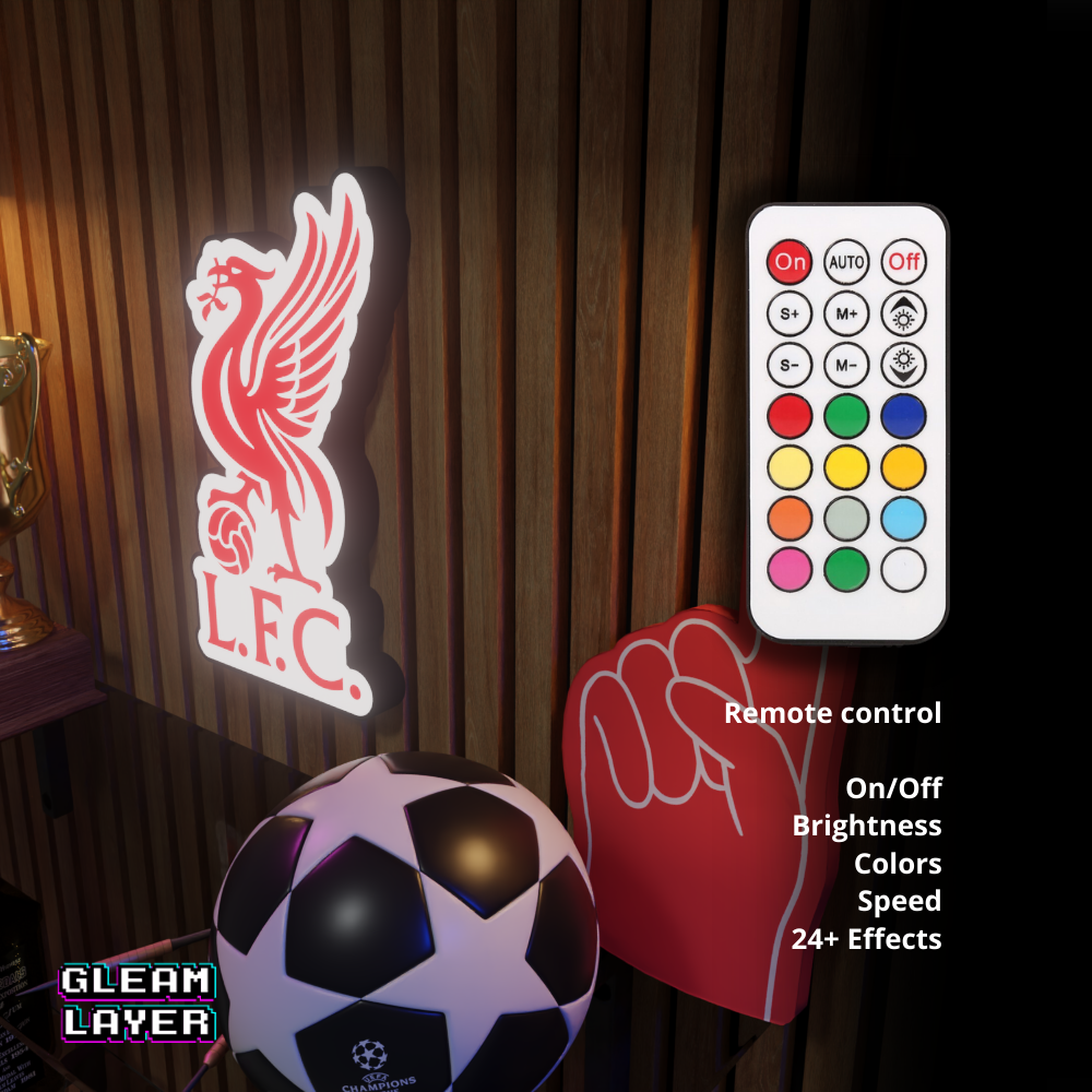Liverpool FC Logo Led RGB Wall Display Light Sign
