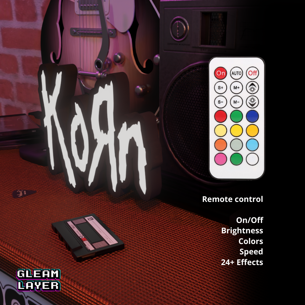 Korn Band Led RGB Light Sign