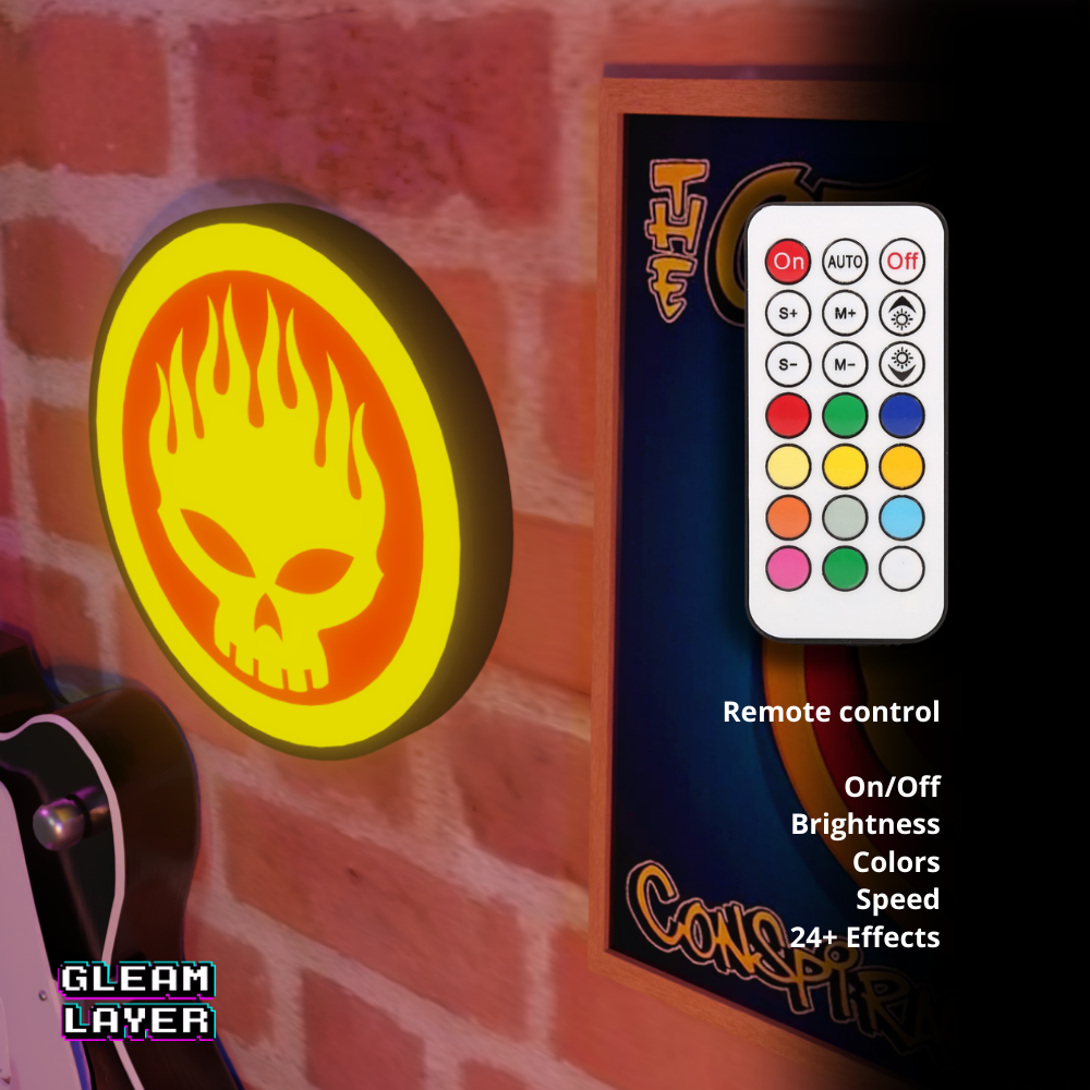 The Offspring Conspiracy of One Skull Band Led RGB Light Sign