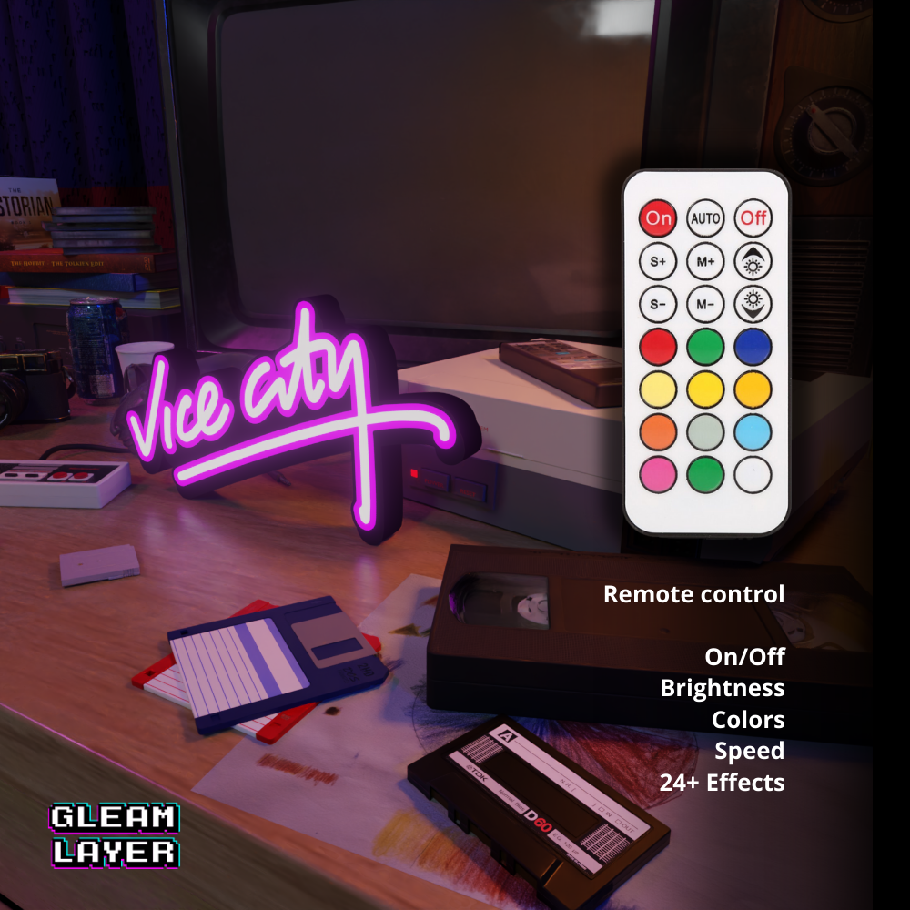 GTA Vice City Neon Logo Led Light Sign
