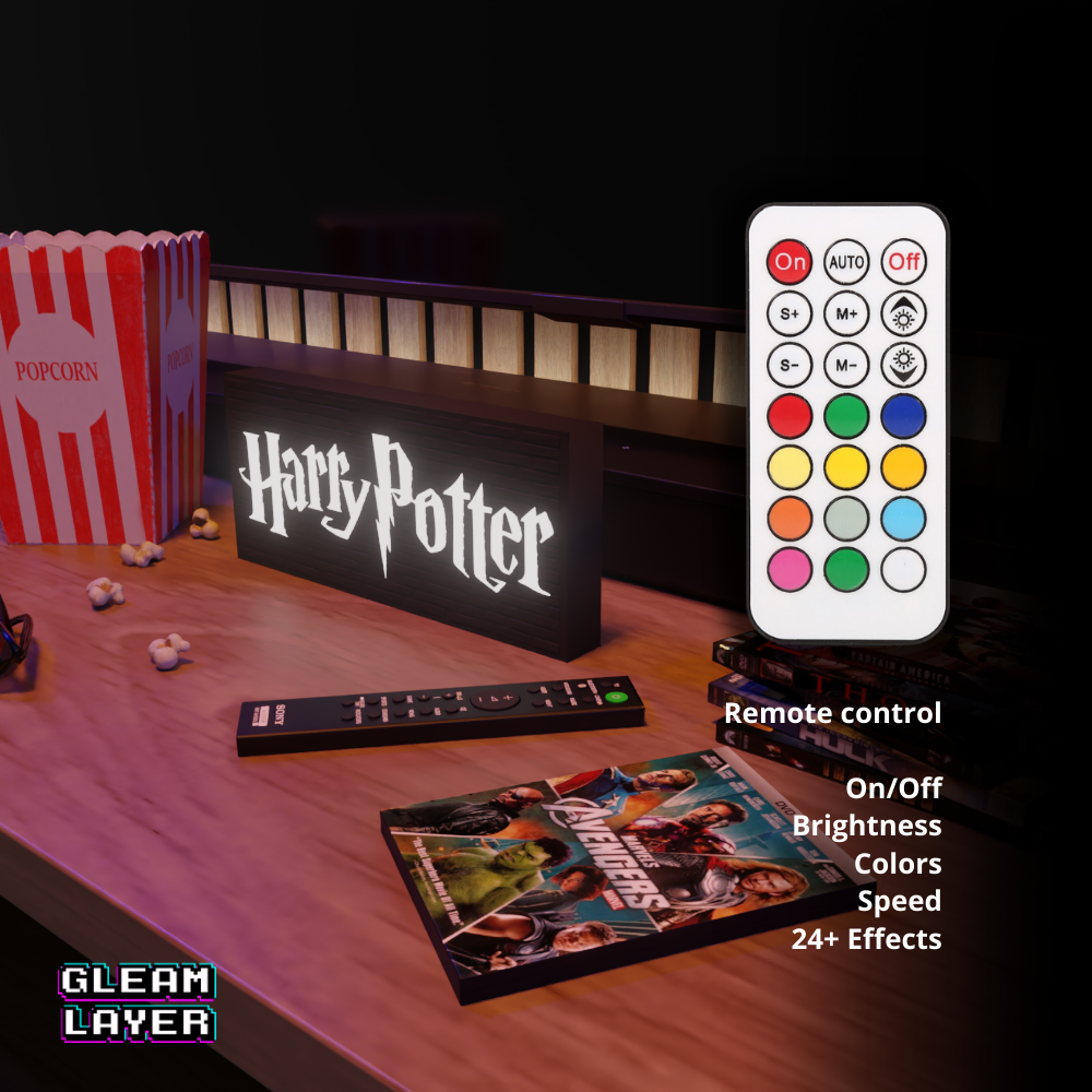 Harry Potter Led Light Rgb Sign