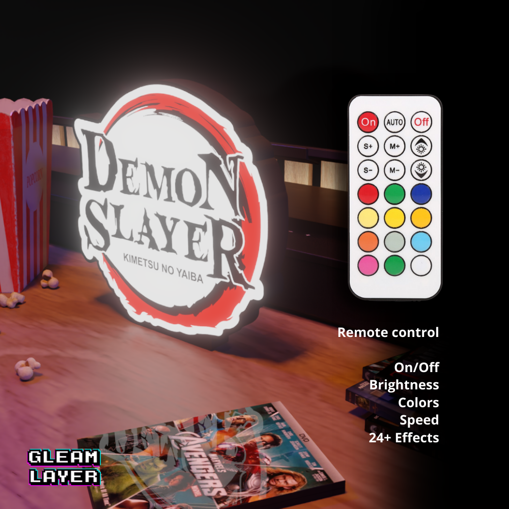 Demon Slayer: Kimetsu no Yaiba Japanese Anime Led Light Sign