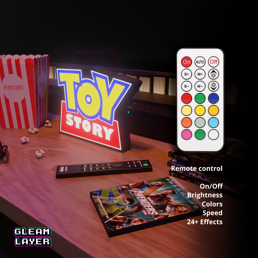 Toy Story Movie Led Light RGB Sign