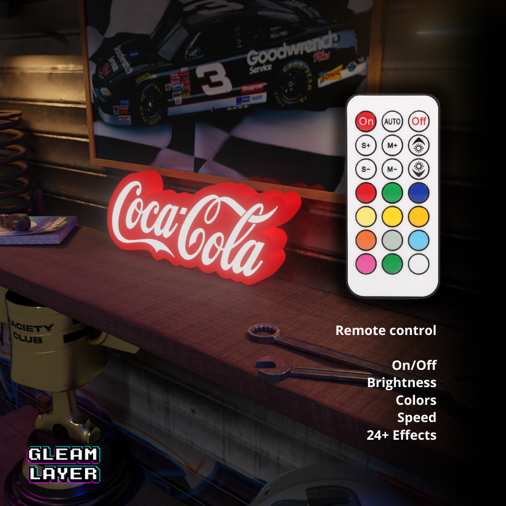 Coca-Cola Red LED Light RGB Sign Lightbox