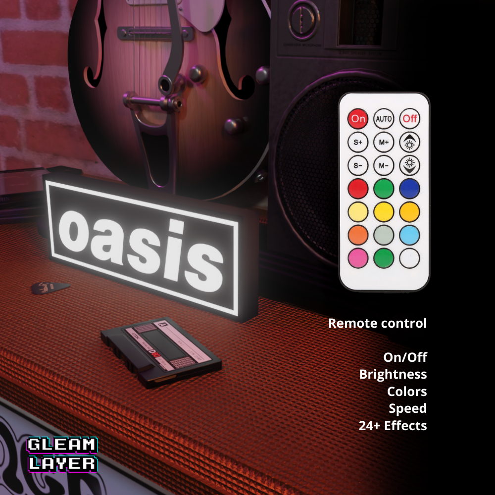 Oasis Band Led RGB Light Sign
