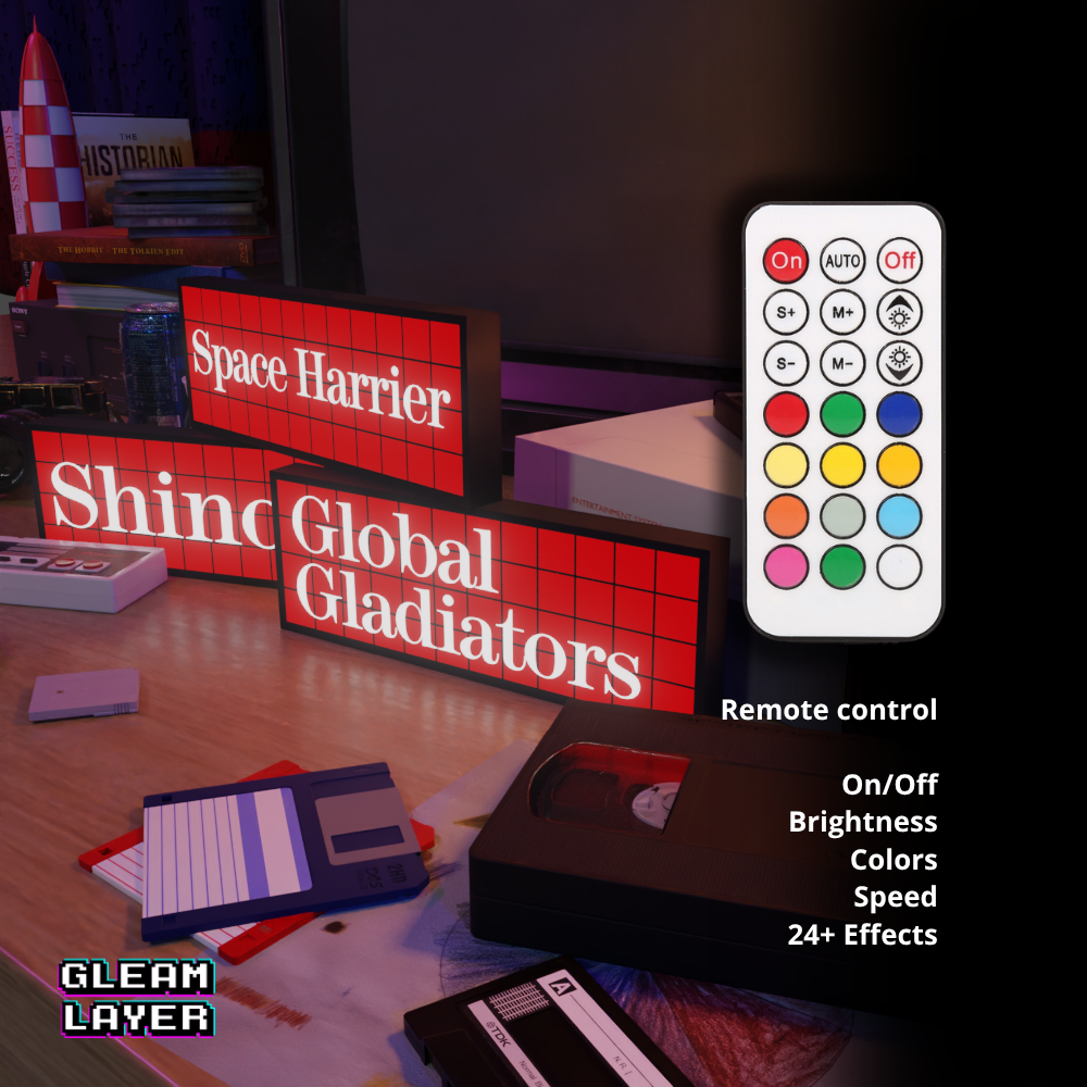 Master System Cartridge Led Retro Gaming Light Sign