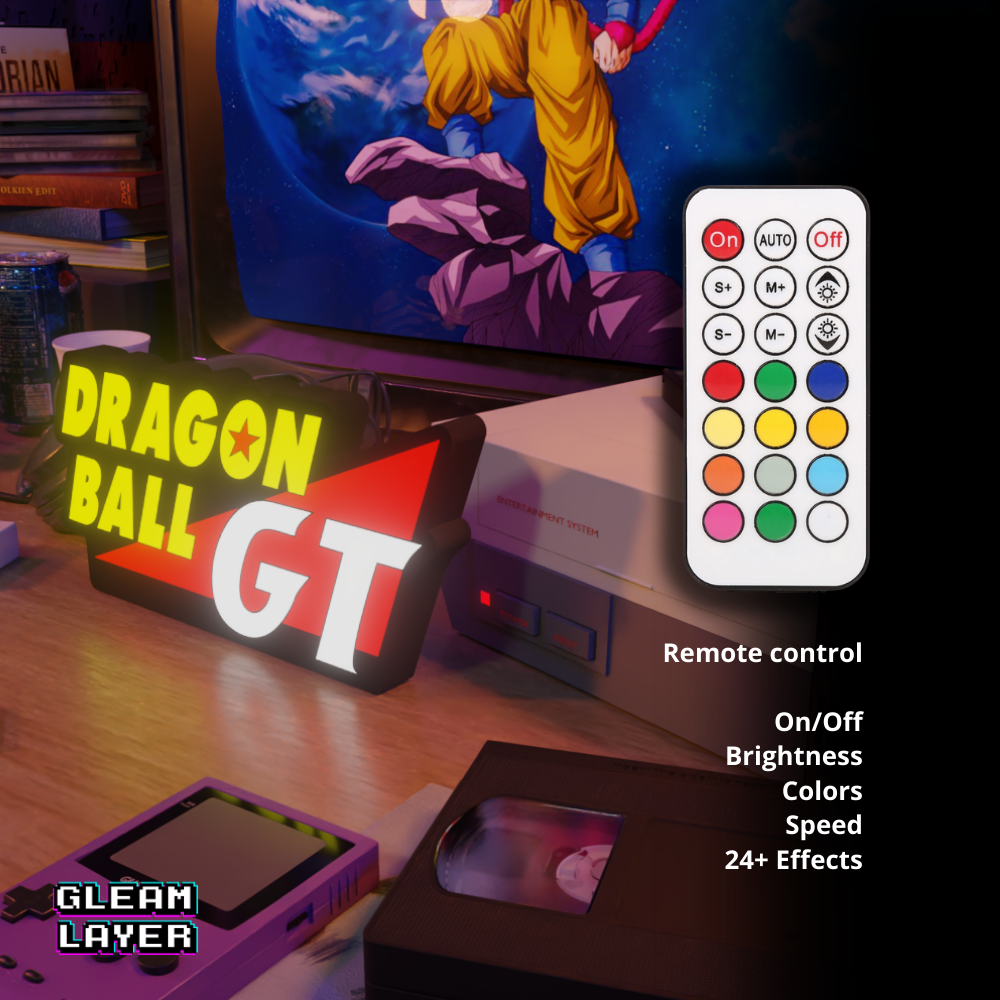 Dragon Ball GT Anime Logo Led Light Sign