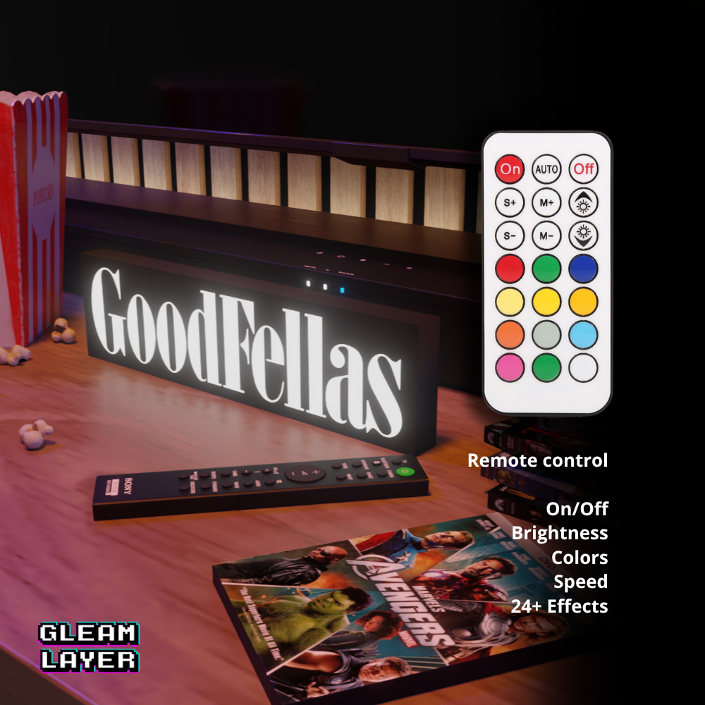 Goodfellas Movie Led Light Sign