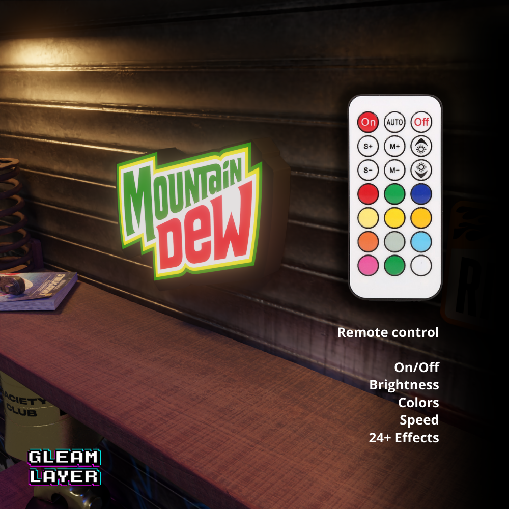 Mountain Dew Led Light RGB Sign