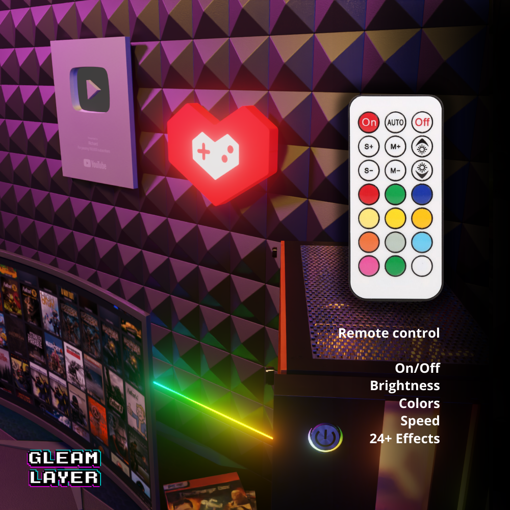 YouTube Gaming Led Light Sign