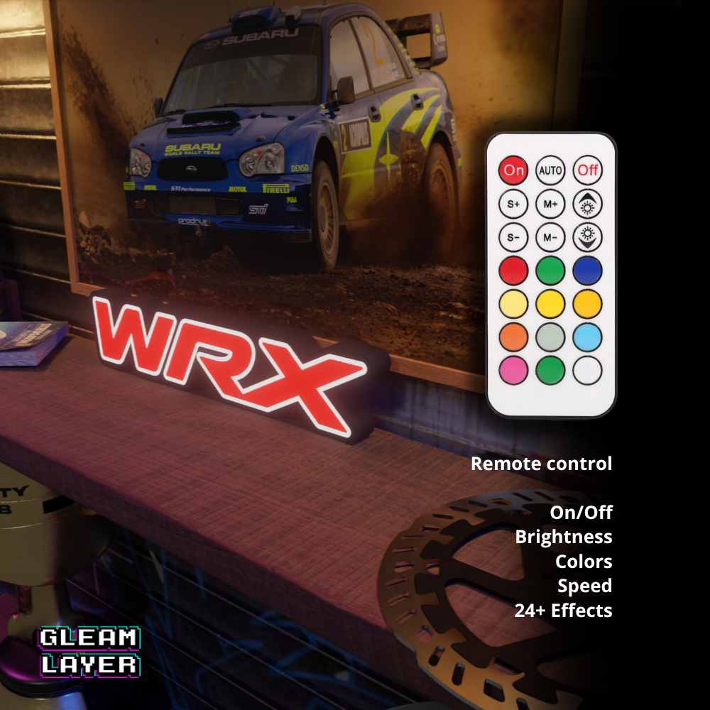 Subaru WRX Logo Led RGB Light Sign