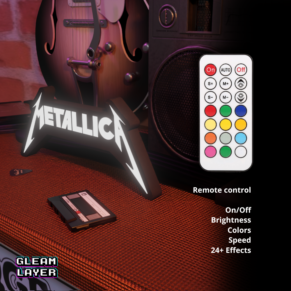 Metallica Led RGB Light Sign