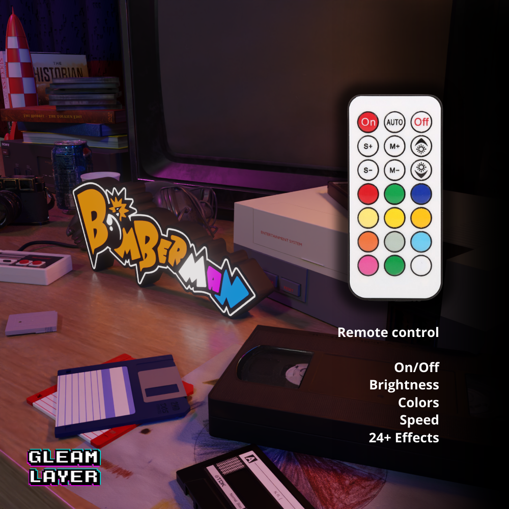 Bomberman Led Retro Gaming RGB Light Sign