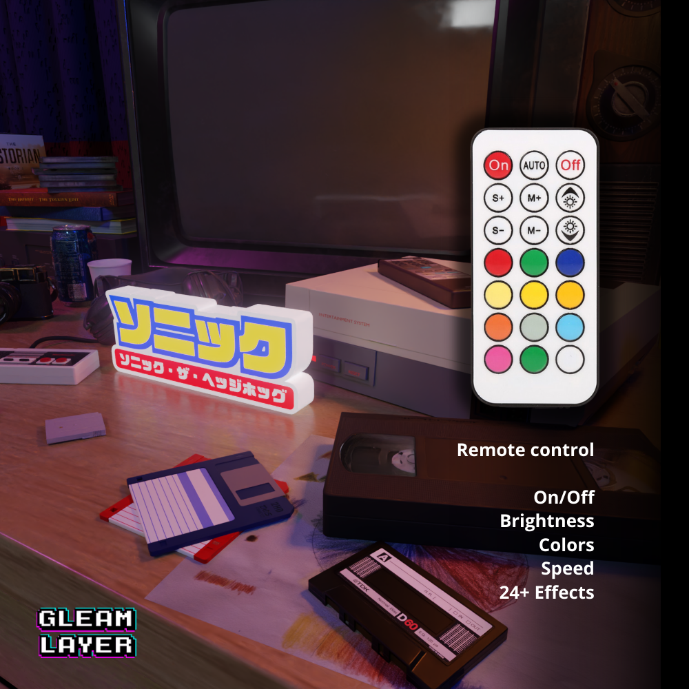 ソニック・ザ・ヘッジホッグ Sonic The hedgehog Led Gaming Light Sign