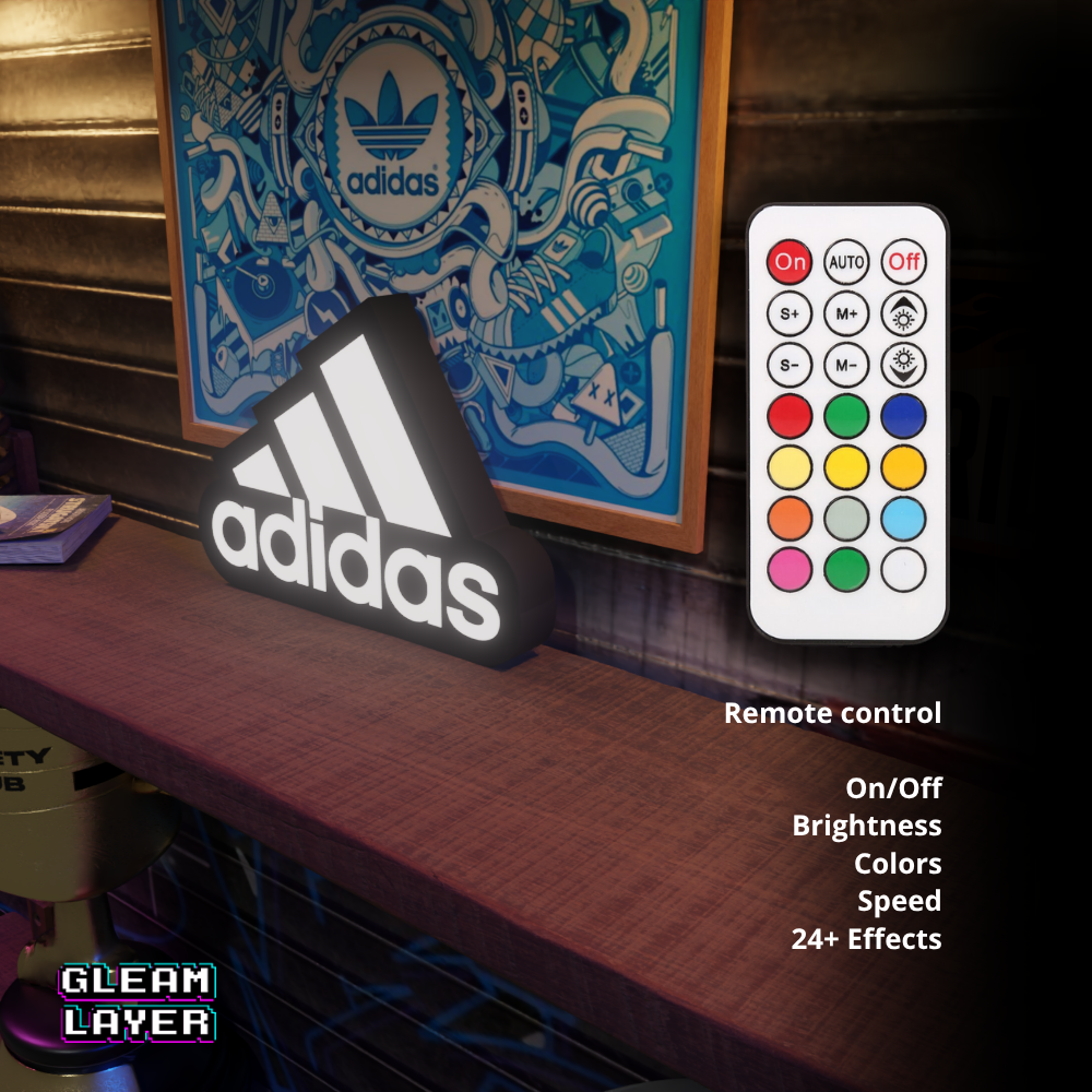 Adidas Led Lightbox Rgb Light Sign