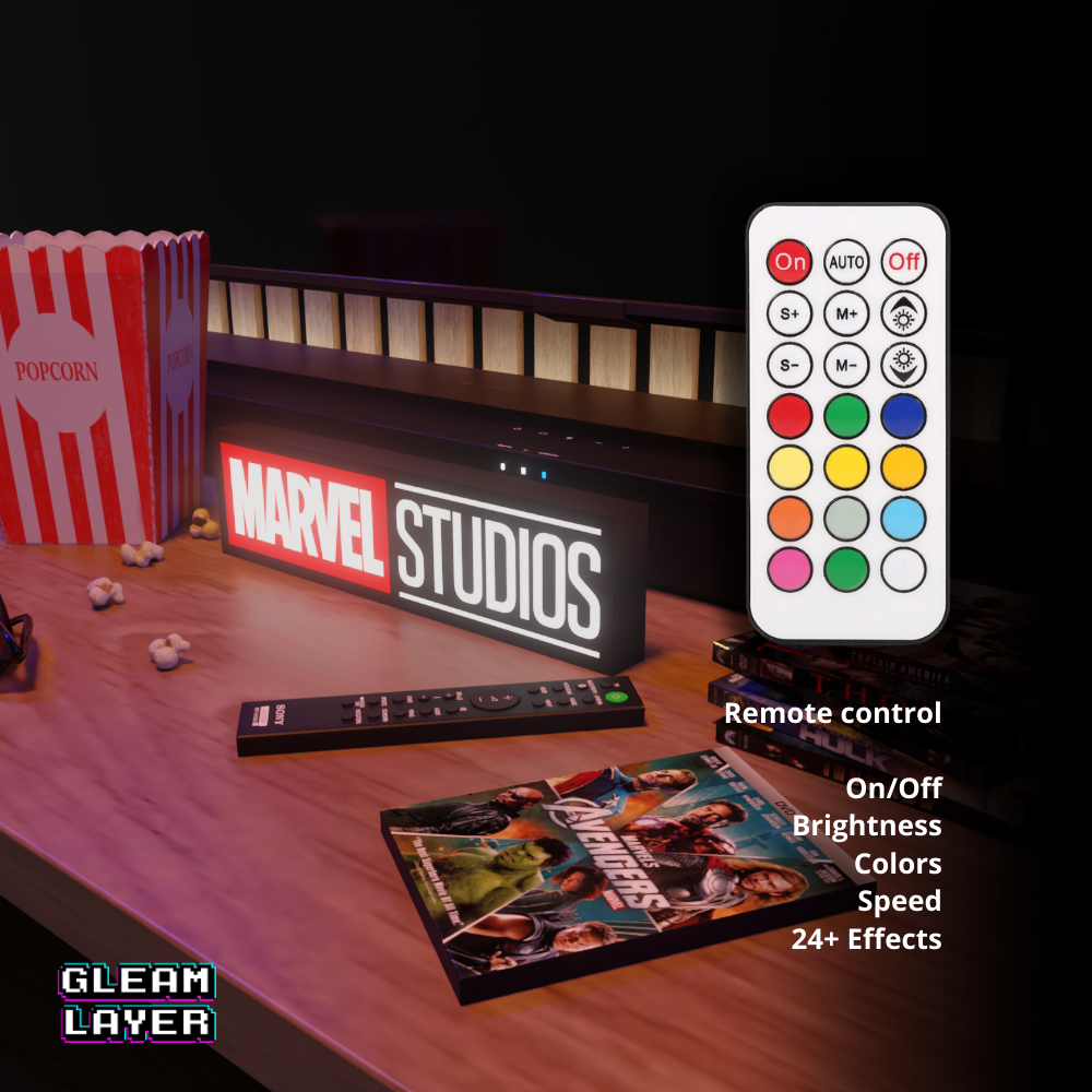 Marvel Studios Led Lightbox RGB Light Sign