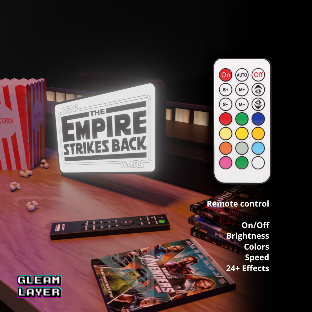 Star Wars The Empire Strikes Back Movie Led Light Sign