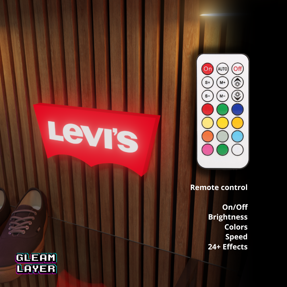 Levi's Led RGB Light Wall Sign