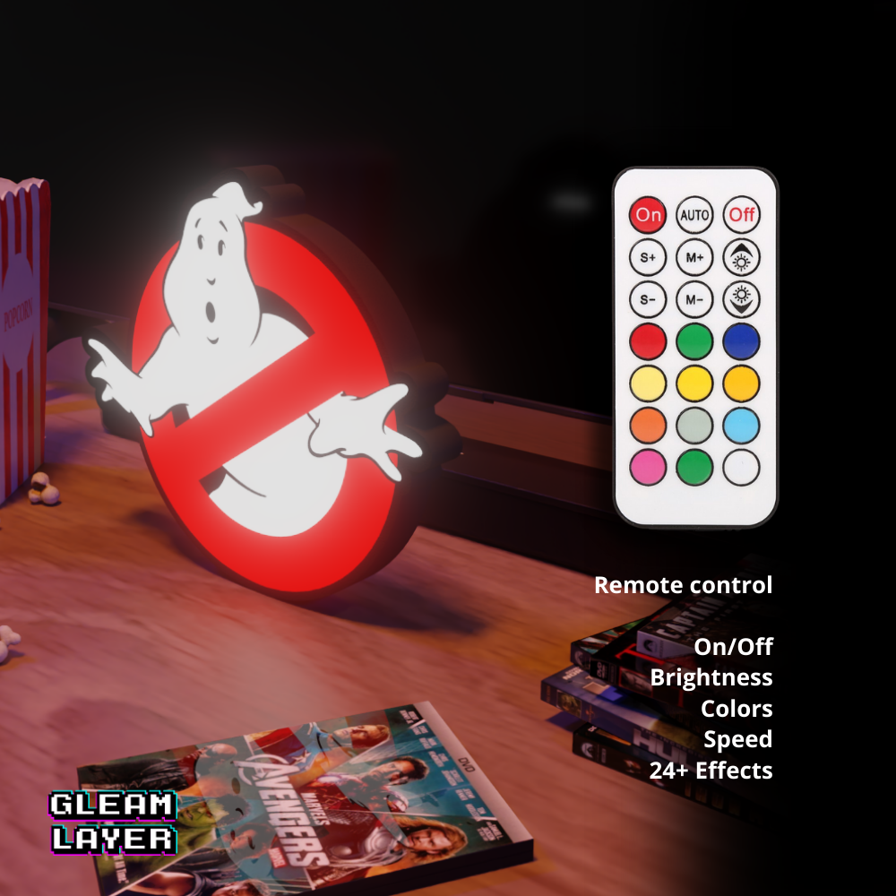 Ghostbusters Led RGB Light Sign