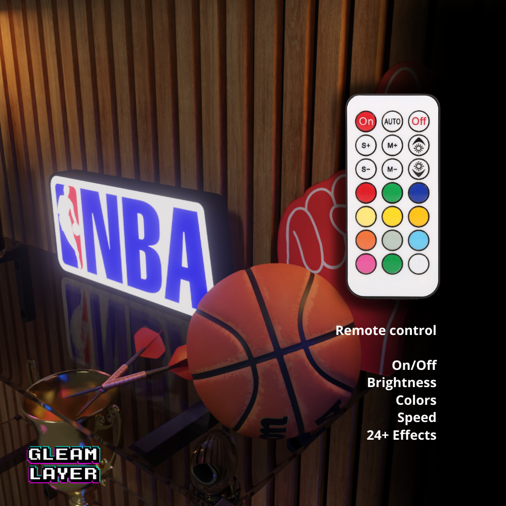NBA National Basketball League Led Sports Bar Light Sign