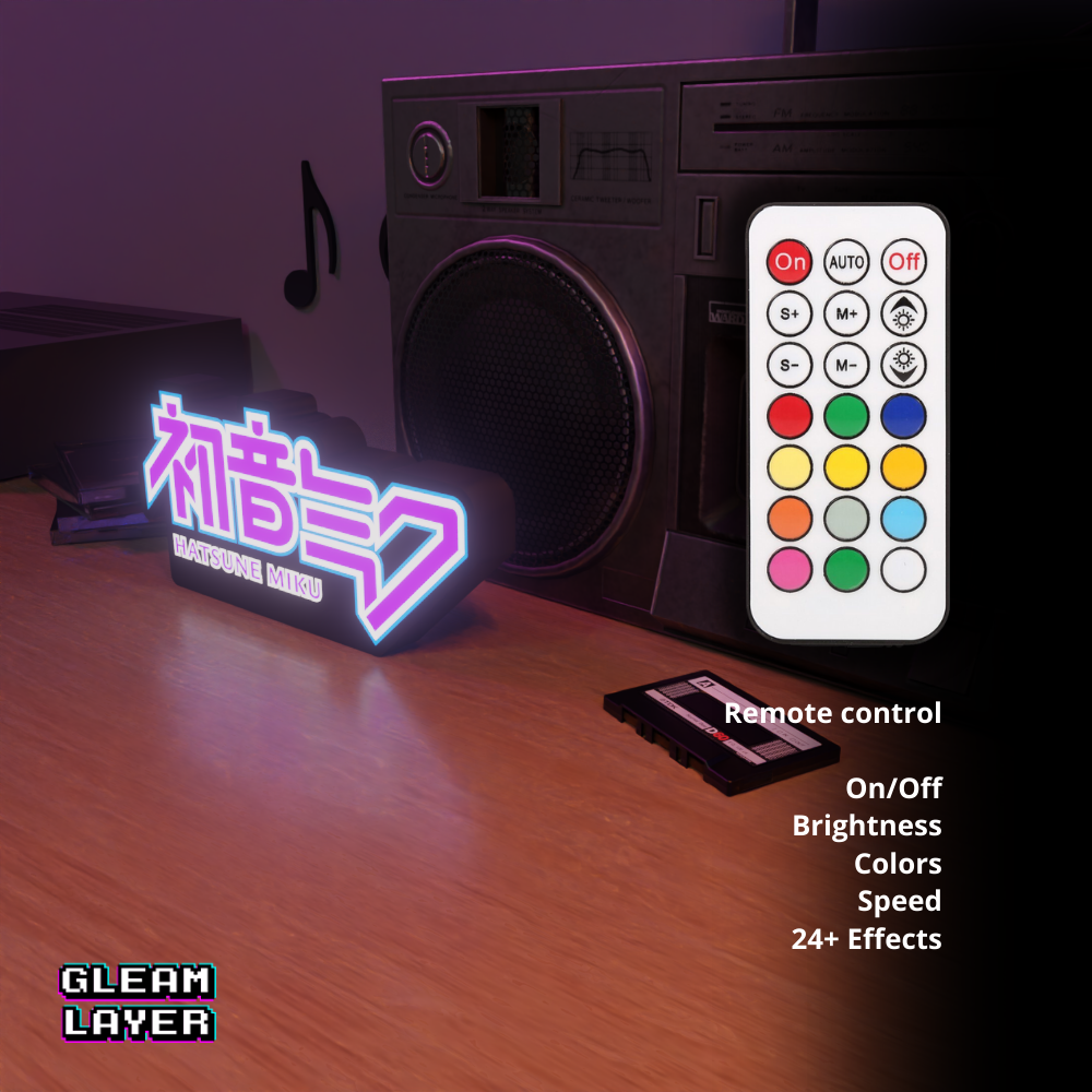 初音ミク Hatsune Miku Led Lightbox Rgb Light Sign