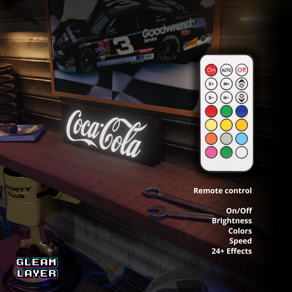 Coca-Cola Red LED Light RGB Sign Lightbox