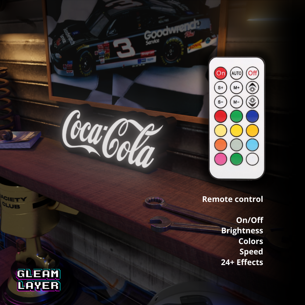 Coca-Cola Red LED Light RGB Sign Lightbox
