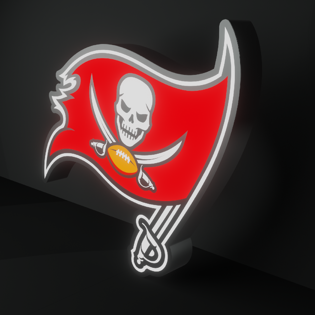 Tampa Bay Buccaneers Led Light Box NFC Team NFL National Football League Display Sign