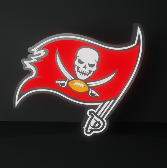 Tampa Bay Buccaneers Led Light Box NFC Team NFL National Football League Display Sign