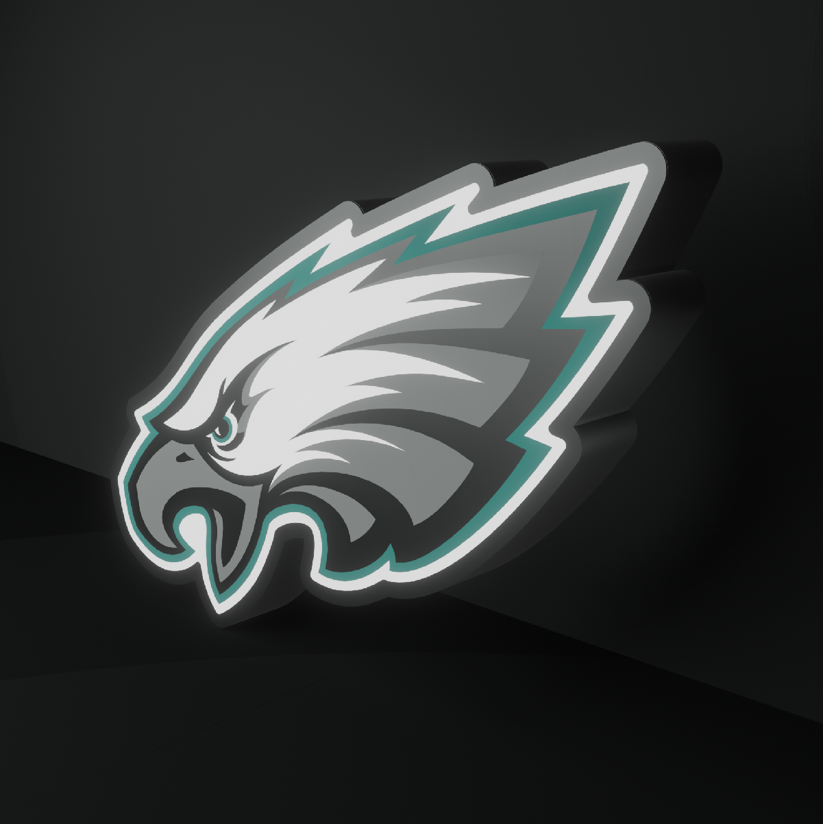 Philadelphia Eagles Led Light Box NFC Team NFL National Football League Display Sign