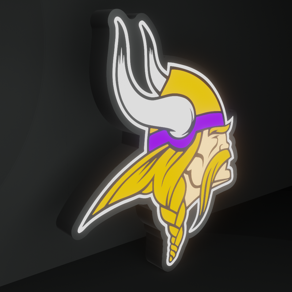 Minnesota Vikings Led Light Box NFC Team NFL National Football League Display Sign
