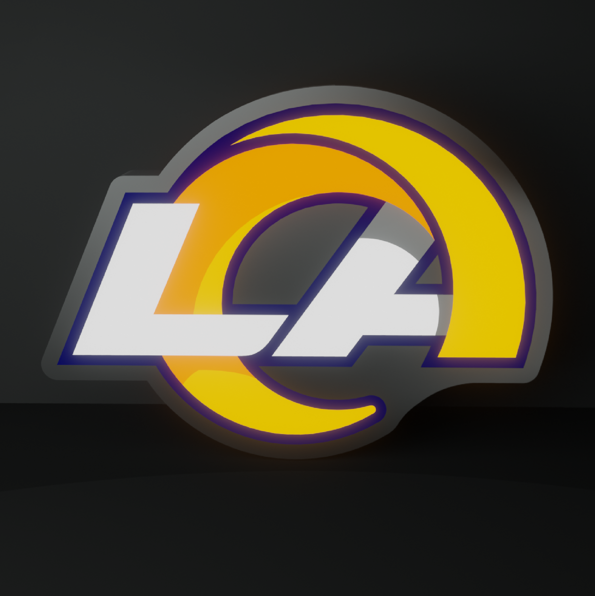 Los Angeles Rams Led Light Box NFC Team NFL National Football League Display Sign
