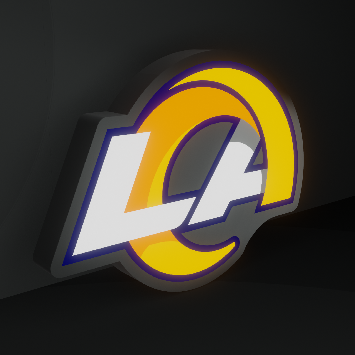 Los Angeles Rams Led Light Box NFC Team NFL National Football League Display Sign