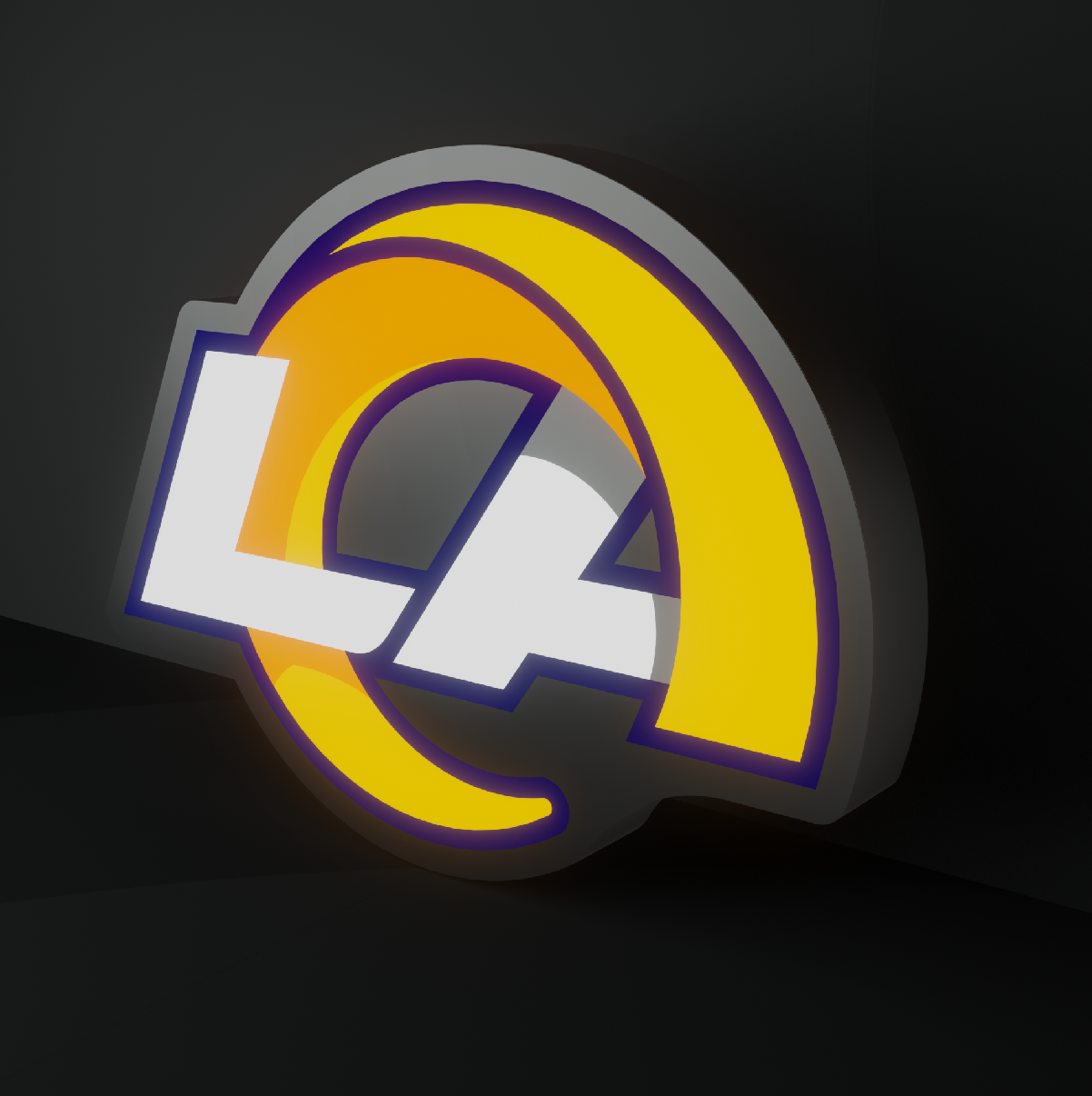 Los Angeles Rams Led Light Box NFC Team NFL National Football League Display Sign