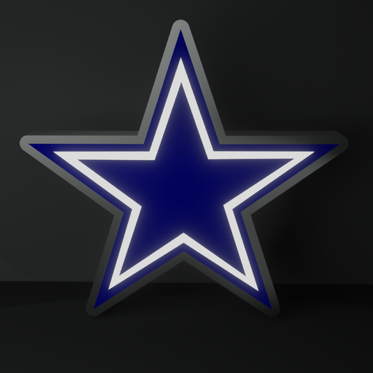Dallas Cowboys Led Light Box NFC Team NFL National Football League Display Sign