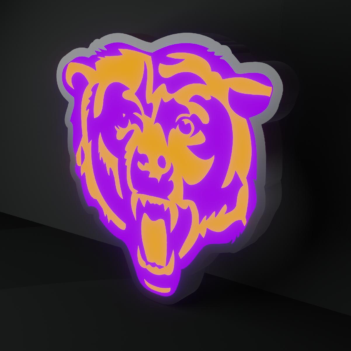 Chicago Bears Led Light Box NFC Team NFL National Football League Display Sign