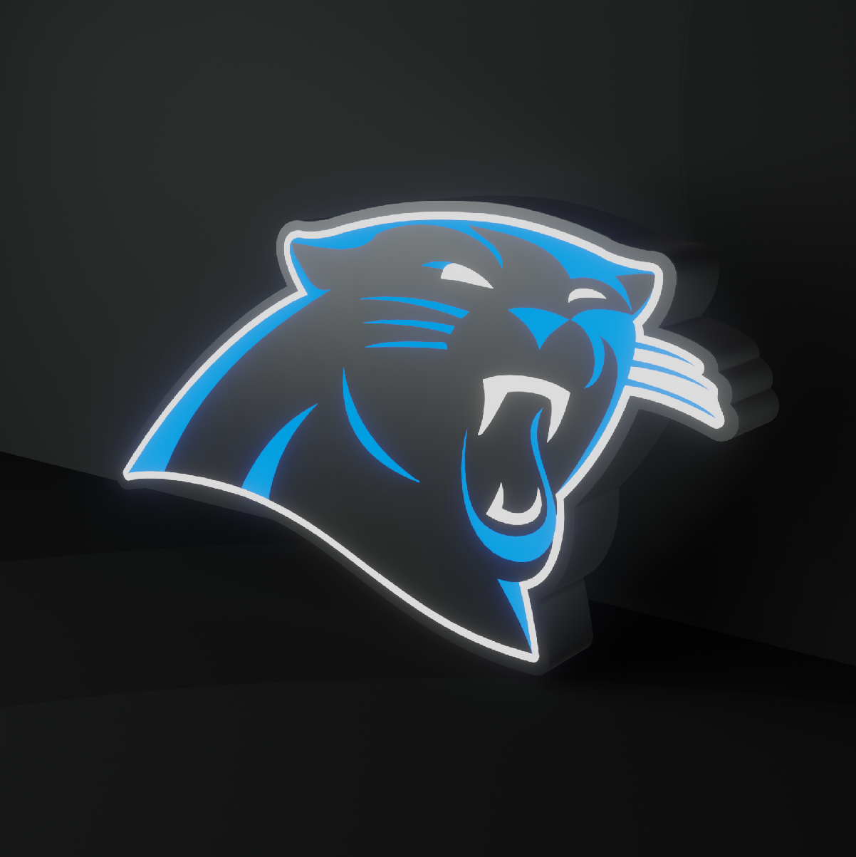 Carolina Panthers Led Light Box NFC Team NFL National Football League Display Sign