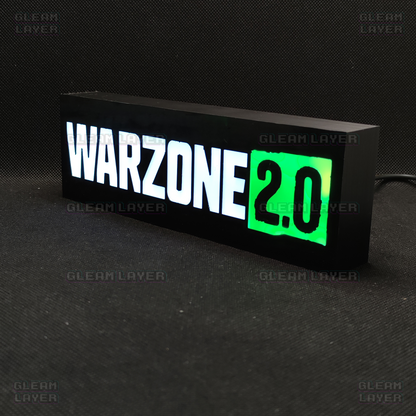 Call of Duty Warzone 2.0 Led Gaming Light Sign