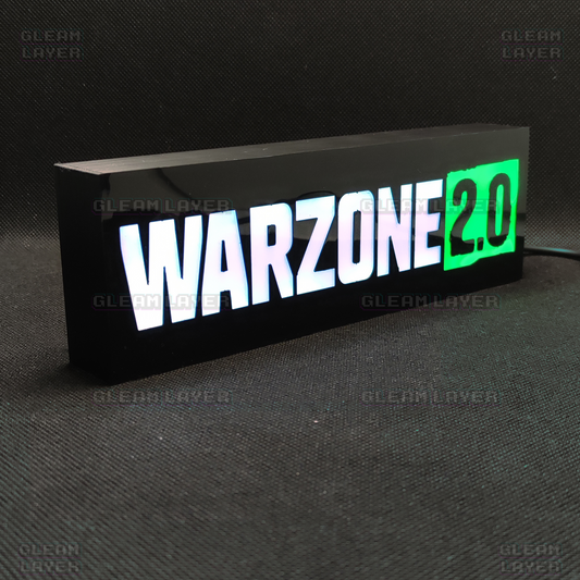 Call of Duty Warzone 2.0 Led Gaming Light Sign