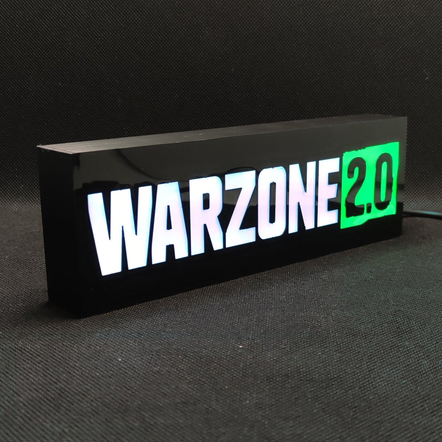 Call of Duty Warzone 2.0 Placa de caixa de luz LED