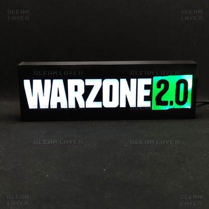 Call of Duty Warzone 2.0 Led Gaming Light Sign