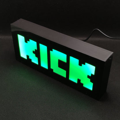 KICK Led Light Sign