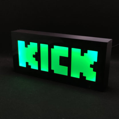 KICK Led Light Sign