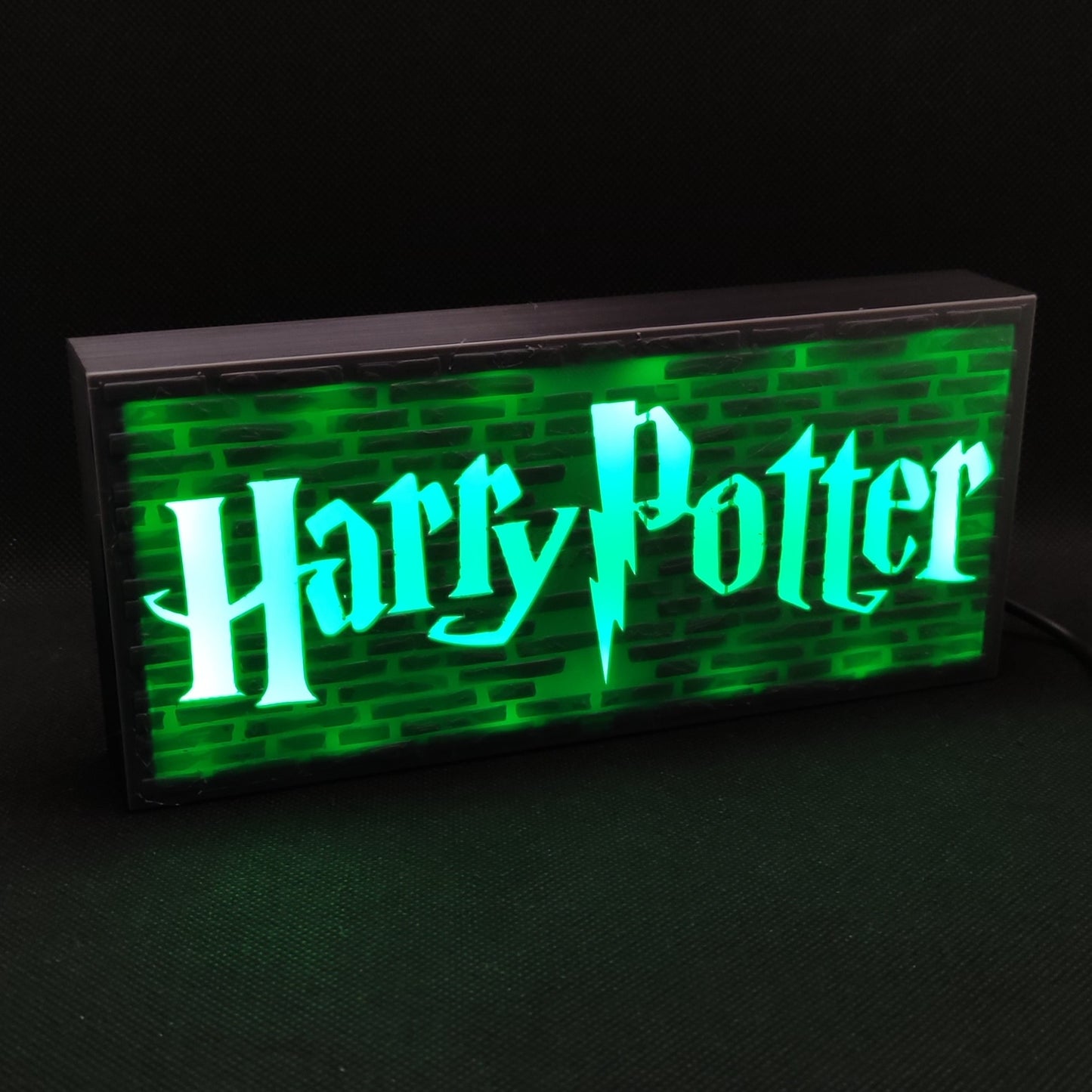 Placa de caixa de luz LED Harry Potter