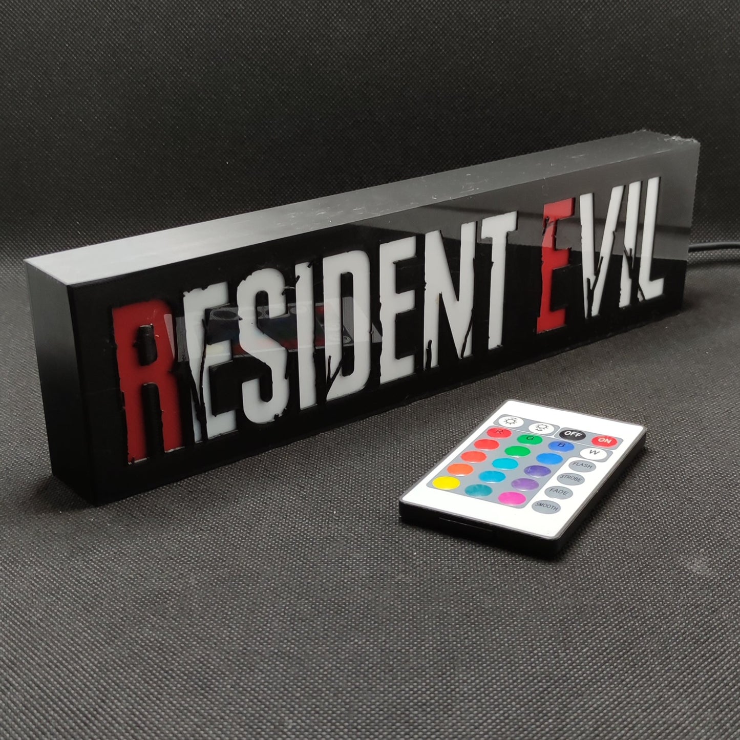 RESIDENT EVIL Neon Led Lightbox RGB Gamer Lampe