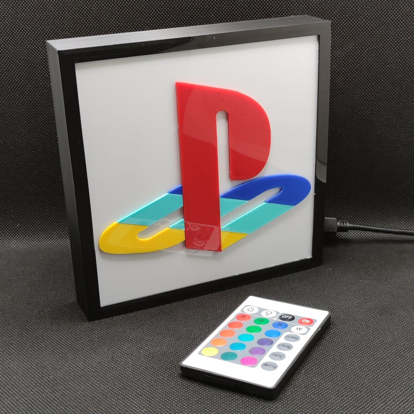 PLAYSTATION Neon Led Lightbox RGB Gamer Lampe