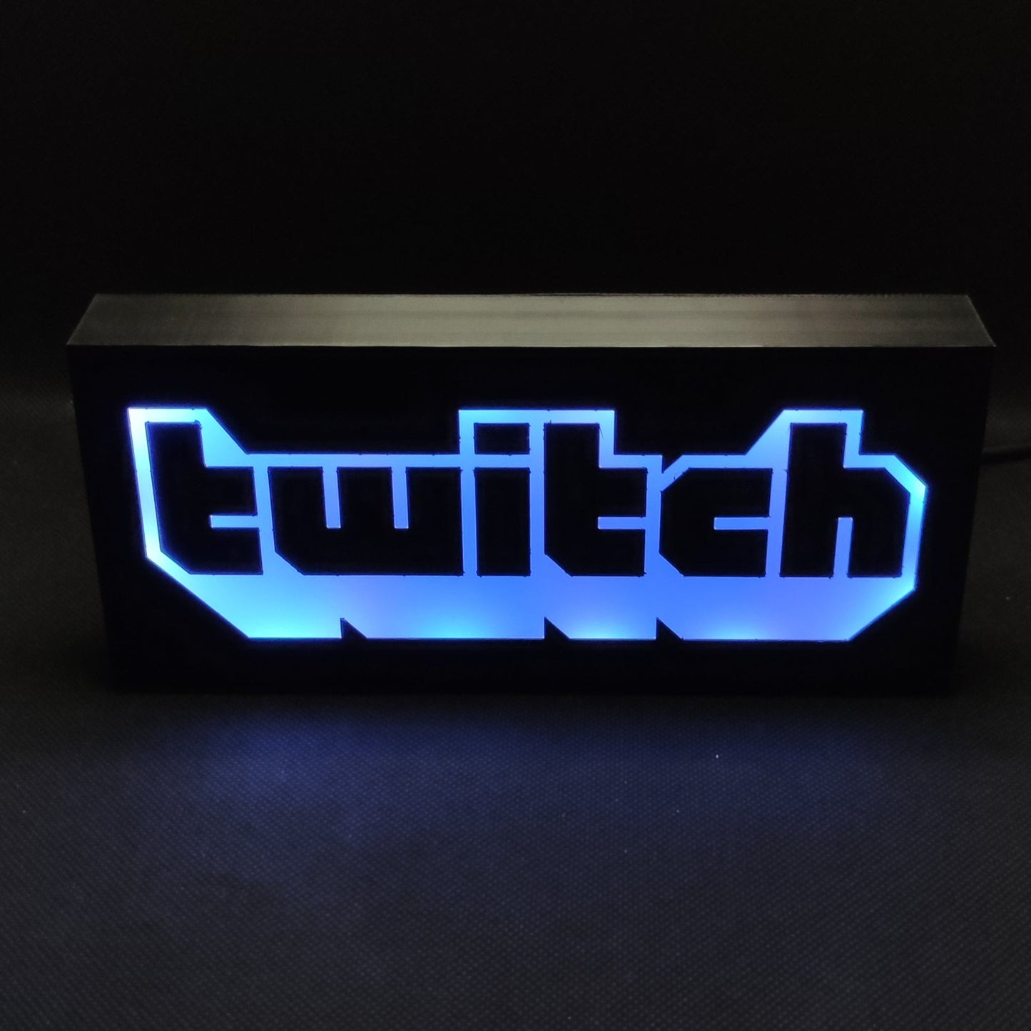 Sinal de caixa de luz LED TWITCH