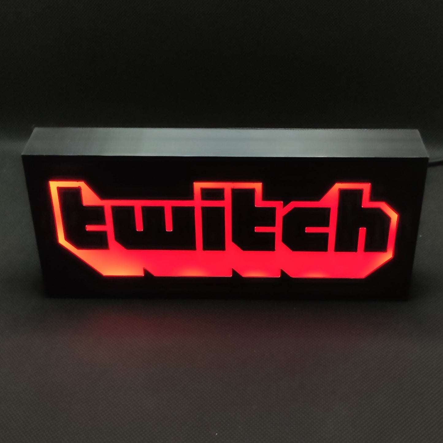 Sinal de caixa de luz LED TWITCH