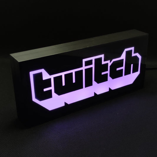 Sinal de caixa de luz LED TWITCH