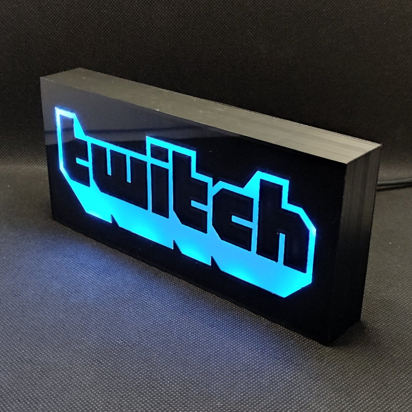 Sinal de caixa de luz LED TWITCH